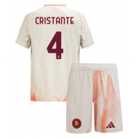 AS Roma Bryan Cristante #4 Bortaställ Barn 2024-25 Korta ärmar (+ Korta byxor)